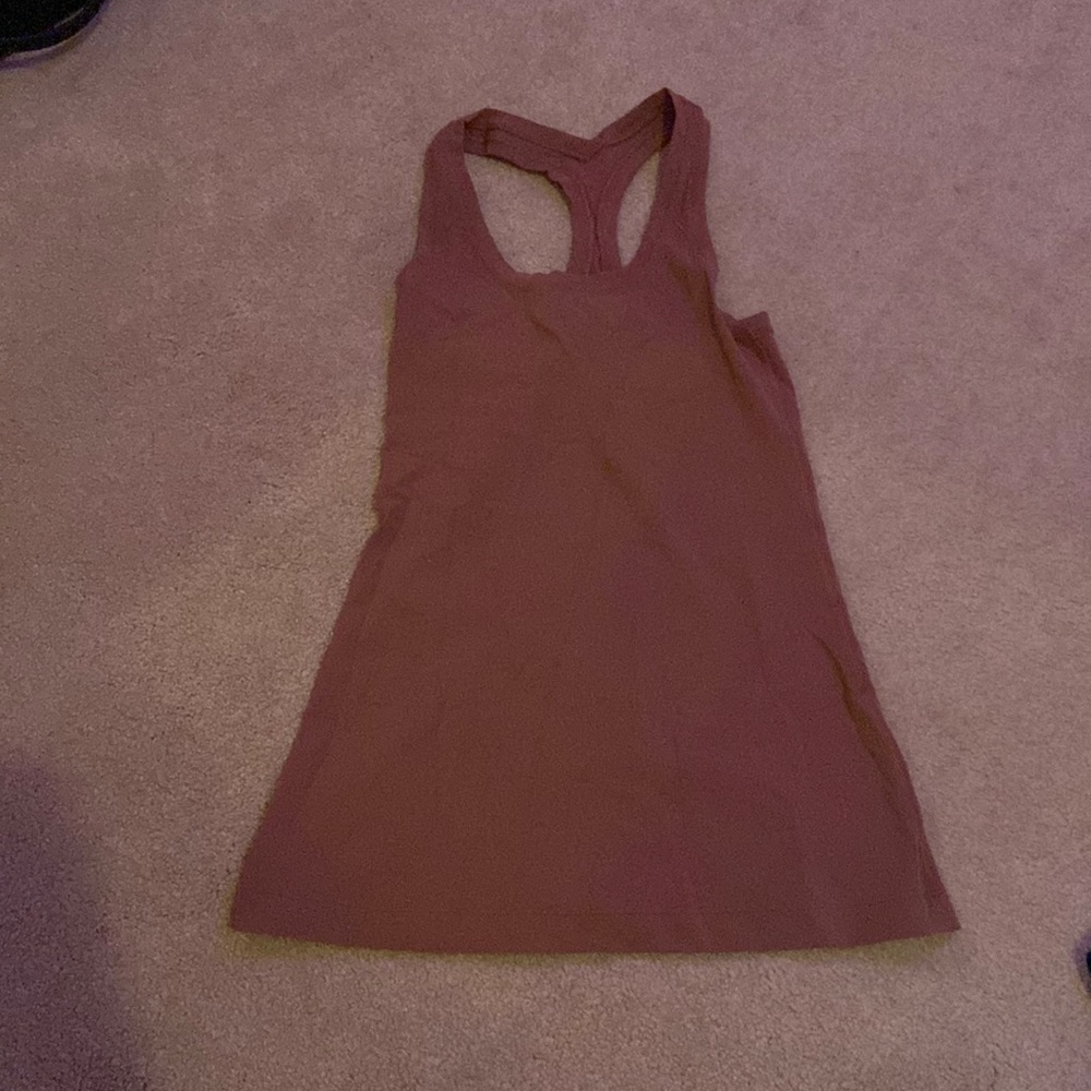 lulu lemon reddish brown tank